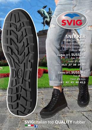 Svig 552/553 Sneakers Units Black (pair) - Shoe Repair Materials/Units & Full Soles