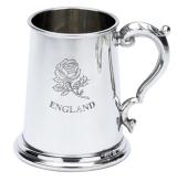 480MB1PT - 1 Pint Pewter Tankard England Rose. - Engravable & Gifts/Tankards