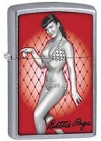 Zippo 29441 BETTIE PAGE RED BACKGROUND - Zippo/Zippo Lighters