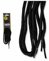 Worksite Laces Flame Retardant 150cm Black Cord (12 pair) - Shoe Care Products/Shoe String Laces