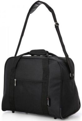HOLD603 Black Holdall 40cm x 30cm x 15cm Leather Goods Bags