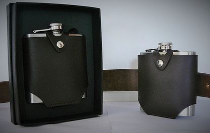 .....X57070 Flask 6oz PU Belt Holder Matt Finish (Gift boxed)