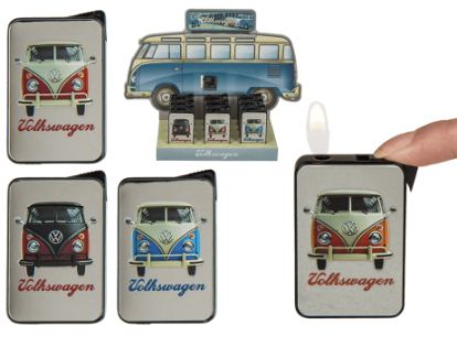 10/2323 VW Camper Van Electro Metal Lighter Display Pack (12)