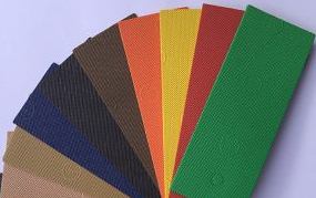 Topy Elysee 1mm Colour Sheet Selection (1 each caramel Red Yellow Green Orange & Blue) 96cm x 60cm