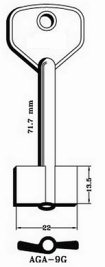 Hook 5305...jma = AGA-9g double bit safe - Keys/Safe Keys