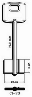 Hook 5308...jma = Ci-2g double bit safe key - Keys/Safe Keys