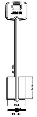 Hook 5309...jma = Ci-4g double bit safe key - Keys/Safe Keys
