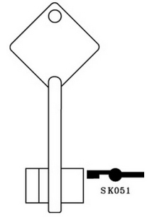 Hook: 5310...jma = SK051 double bit safe key Chubb secureline