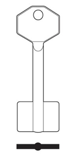 Hook 5321...hd = XDB020 101g jma double bit safe key - Keys/Safe Keys