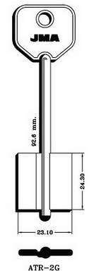 Hook 5320...jma = ATR-2g hd = xdb056 double bit safe key - Keys/Safe Keys