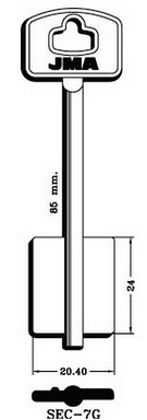 Hook: 5332...jma = SEC-7g double bit safe key - Keys/Safe Keys