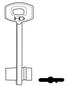 Hook 5335...hd = XDB042 5scm2 double bit safe key - Keys/Safe Keys
