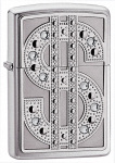 Zippo 20904 High Polish Chrome, Bling emblem Dollars - Zippo/Zippo Lighters