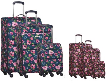 Cities 689 5 Cities Floral 4 Wheel (3 piece set 21/26/29)