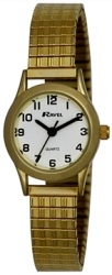 R0201022S RAVEL LADIES EXPANDER WATCH Gold Strap