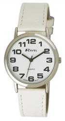 R0105134 RAVEL MENS SUMMER CLASSIC WATCH White Strap