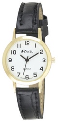 R0102012 RAVEL LADIES WATCH Black strap