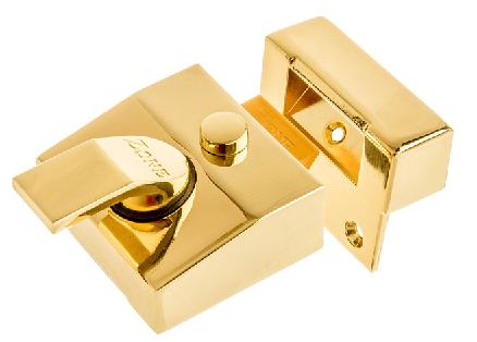 Zone 60mm Nightlatch Brass Case 8240/PB/V Visi Pack - Locks & Security Products/Rim Cylinder Locks