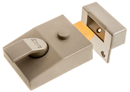Zone 90mm Nightlatch Grey Case 8260/GR/V Visi Pack - Locks & Security Products/Rim Cylinder Locks