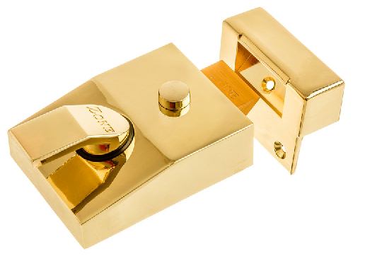 Zone 90mm Nightlatch Brass Case 8260/PB/V Visi Pack - Locks & Security Products/Rim Cylinder Locks