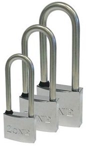 Zone Marine Padlock Long Shackle Vizi Pack