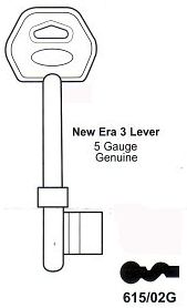 Hook 5380 ERA 615-02G ABL Genuine - Keys/Mortice Keys