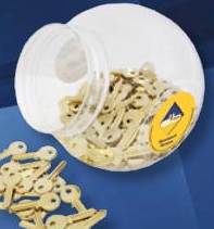 UL1 Brass 500 blanks in a Jar (KRA384) - Keys/Promotion Packs