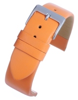 W113 Orange Calf Leather Watch Strap Matt Finish with Nubuck Lining