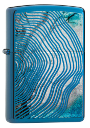 Zippo 29827 Tree Rings Design High Polished Blue - Zippo/Zippo Lighters