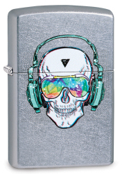 Zippo 29855 Skull Head Phone Design - Zippo/Zippo Lighters