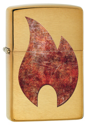 Zippo 29878 Rusty Flame Design - Zippo/Zippo Lighters