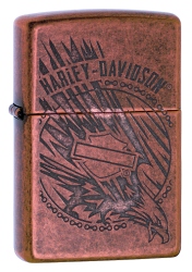 Zippo 29664 Harley Davidson Eagle in Action - Zippo/Zippo Lighters - Harley Davidson