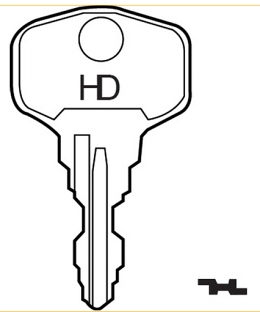 Hook 5389..WL073 WL73 Hoppe 2w153 - Keys/Window Lock Keys