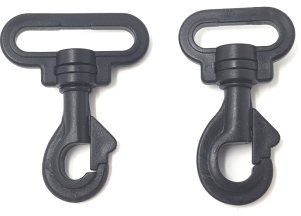 Black Plastic Swivel Hook