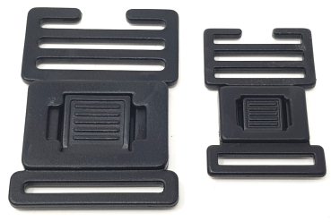 Black Plastic Centre Release Buckle - Fittings/Plastic Fittings