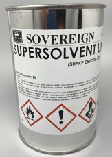 Sovereign Super Solvent Universal Thinners 1 Litre 34381C - Shoe Repair Products/Adhesives & Finishes