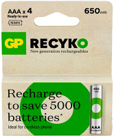AAA Rechargable Batteries GP (card 4) - Watch Accessories & Batteries/GP Ultra Batteries