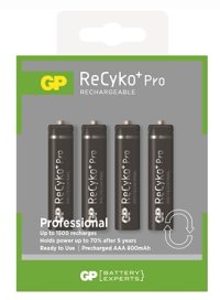 AAA Rechargable Batteries GP (card 4) - Watch Accessories & Batteries/GP Ultra Batteries