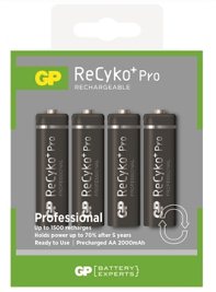 AA Rechargable Batteries GP (card 4)