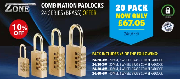 ...Zone Comination Padlocks (pack of 20)