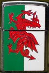 Zippo 200W High Polish Chrome, Welsh Flag - Zippo/Zippo Lighters