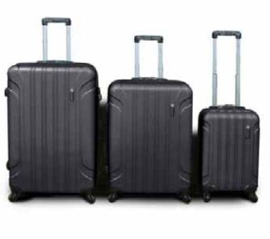 6003K ABS Shell Luggage Set Black