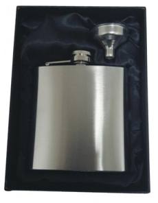 FLASK2 - 7oz Flask Steel in Gift Box