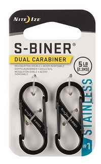 S-Biner� Stainless Steel Dual Carabiner SB1-2PK-01