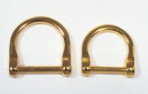 81876 Gold Screw Pin D Ring