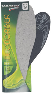 Tarrago Grey Deoderiser One size Cut to Size Insoles (pair)