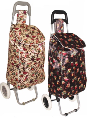 JBST06 Owl Shopping Trolley 56cm x 31cm x 22cm