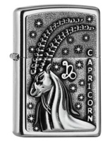 Zippo 2006506 Capricorn Zodiac V19 Emblem - Zippo/Zippo Lighters