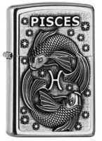Zippo 2006500 Pisces Zodiac V19 Emblem - Zippo/Zippo Lighters