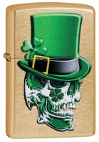 Zippo 49121 Irish Skull Design - Zippo/Zippo Lighters